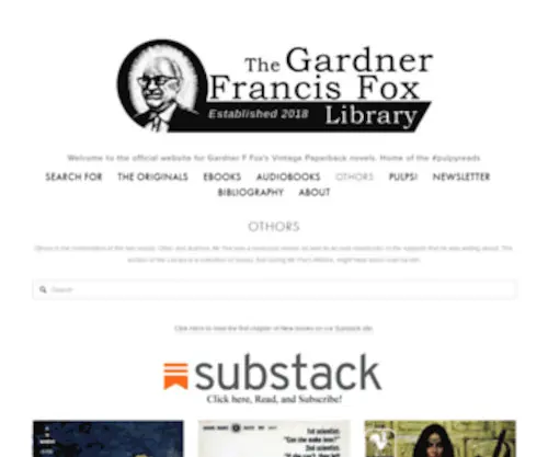 Gardnerfrancisfoxlibrary.com(Gardner F (Francis)) Screenshot