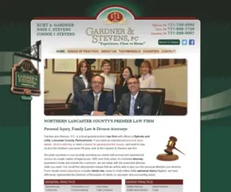 Gardnerstevens.com(Divorce & Personal Injury Lawyer Ephrata & Lititz PA) Screenshot