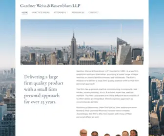 Gardnerweiss.com(Gardner Weiss & Rosenblum LLP) Screenshot