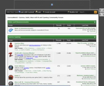 Garenaworld.com(Garena, DotA, Warcraft III and Gaming Community Forum) Screenshot