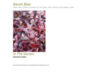 Garethbate.com(Contemporary Canadian Artist) Screenshot