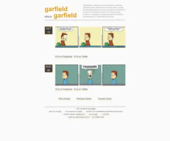 Garfieldminusgarfield.net(Garfield minus garfield) Screenshot