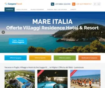 Garganotravel.eu(GarganoTravel Offerte Prenota Prima Villaggi Puglia) Screenshot