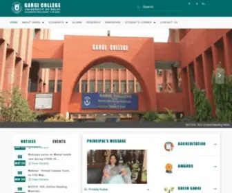 Gargicollege.in(University Of Delhi) Screenshot