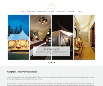 Gargtent.com(Luxury Resort Tents) Screenshot