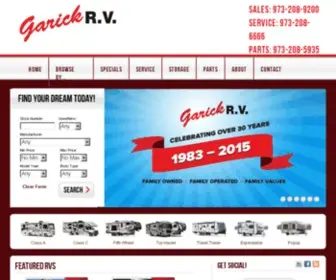 Garickrv.com(Alpin Haus acquires Garick RV) Screenshot