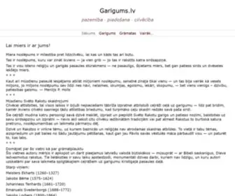 Garigums.lv(Pazemība. Piedošana. Mīlestība) Screenshot