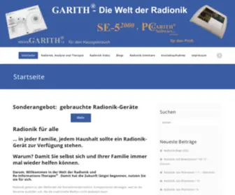 Garith.de(Die wahre Radionik) Screenshot