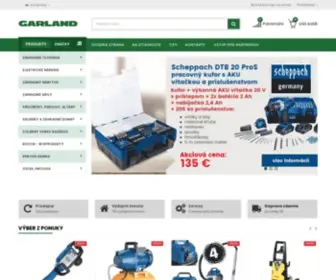 Garland.sk(Najlepšie miesto na nákup záhradnej techniky či vybavenie do dielne) Screenshot
