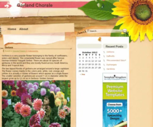 Garlandchorale.org(Flower) Screenshot