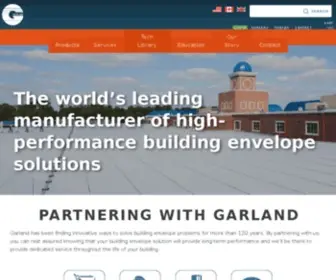 Garlandind.com(Commercial Roofing & Building Envelope Systems) Screenshot