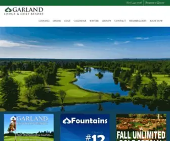 Garlandusa.com(Northern Michigan Golf Resort) Screenshot