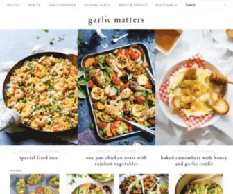 Garlicmatters.com(My Website) Screenshot