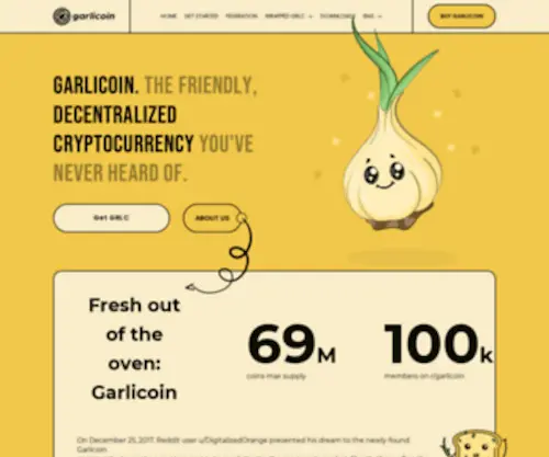 Garlicoin.io(Garlicoin) Screenshot