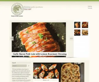 Garlicrecipes.ca(Recipes for Garlic Goodness) Screenshot