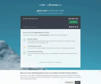 Garm.com(Garm) Screenshot