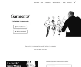 Garmento.net(Garmento is the home of NYC's Fashion District & Classified Ads) Screenshot