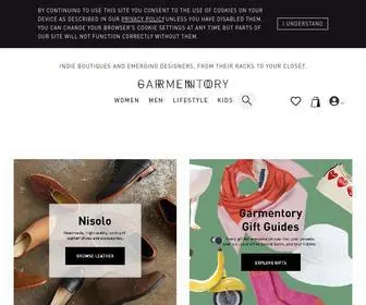 Garmentory.com(Contemporary fashion & emerging brands from indie boutiques) Screenshot