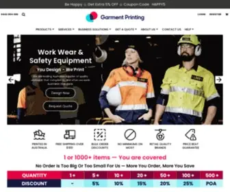 Garmentprinting.com.au(Custom T) Screenshot