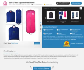 Garmentsaccessoriesindia.com(Spirit Of India Expotex Private Limited) Screenshot