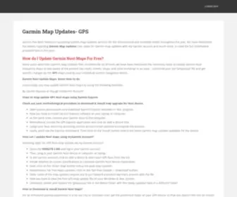 Garminmapupdatesfree.com(Garmin map updates free Download) Screenshot