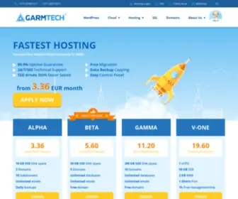 Garmtech.com(Premium web hosting on litespeed servers) Screenshot