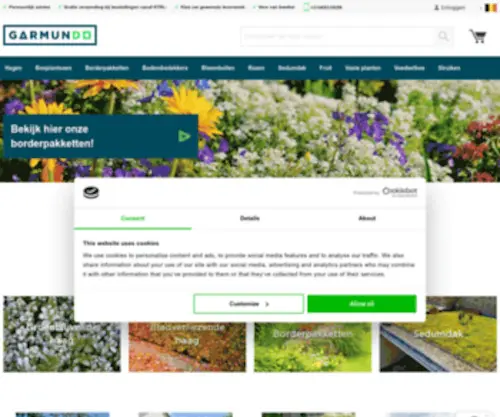 Garmundo.be(Haagplanten en andere tuinplanten online kopen bij Garmundo) Screenshot