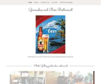 Garnachasandbeer.com(Garnachas and Beer Restaurant) Screenshot