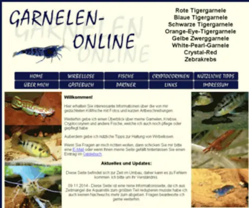 Garnelen-Online.eu(Garnelen) Screenshot