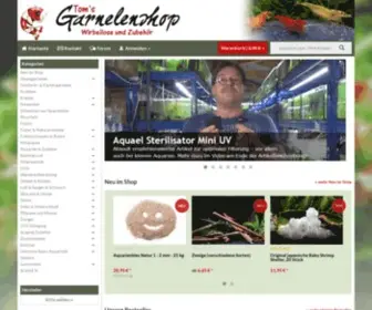 Garnelen-Tom.de(Garnelen Online Shop) Screenshot