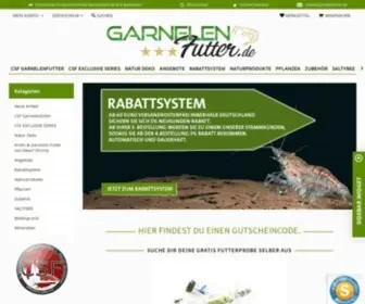 Garnelenfutter.de(Garnelenfutter aus eigener Herstellung) Screenshot