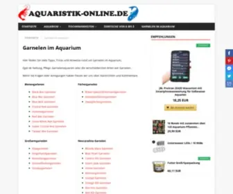 Garnelenzucht.de(Garnelen im Aquarium) Screenshot