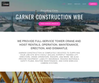 Garnerconstructionwbe.com(Garner Construction) Screenshot