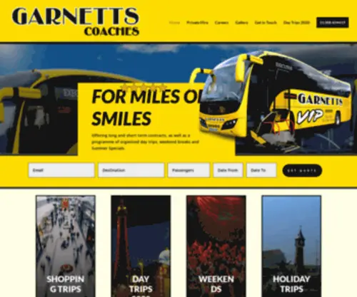 Garnettscoaches.com(Garnettscoaches) Screenshot