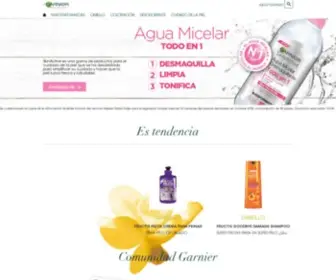 Garnier.com.co(Productos de belleza para cuidar el cabello y la piel) Screenshot