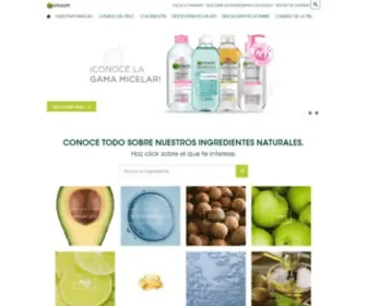 Garnier.com.uy(¡Garnier es oficialmente Cruelty Free) Screenshot