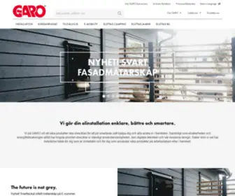 Garo.org(Elektrisk installationsmateriel för den svenska och internationella marknaden) Screenshot