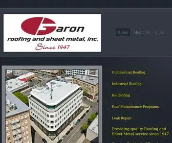 Garonroofing.com(Roofing & Sheet Metal) Screenshot