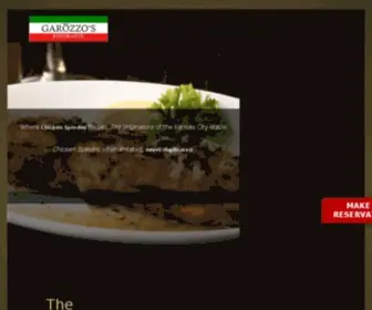 Garozzos.com(Best Italian Restaurant) Screenshot