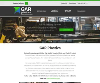Garplastics.com(GAR Plastics) Screenshot