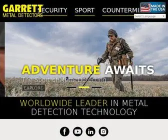 Garrett.com(Garrett Metal Detector Manufacturer for Sport) Screenshot