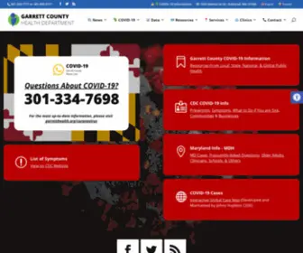 Garretthealth.org(Garrett County Health Department) Screenshot