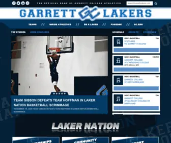 Garrettlakers.com(Garrett College) Screenshot
