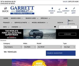 Garrettmotors.com Screenshot