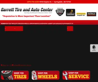 Garretttires.com(Garrett Tire and Auto Center) Screenshot