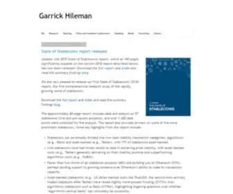 Garrickhileman.com(Garrick Hileman) Screenshot