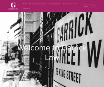 Garricklaw.com(World Class Garrick Law) Screenshot