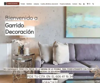 Garridodecoracion.com(Garrido Decoración) Screenshot