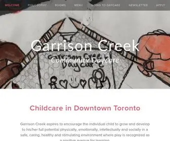 Garrisoncreekdaycare.com(Garrison Creek) Screenshot