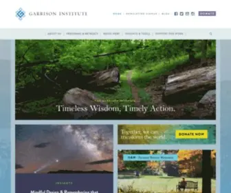 Garrisoninstitute.org(The mission of the Garrison Institute) Screenshot